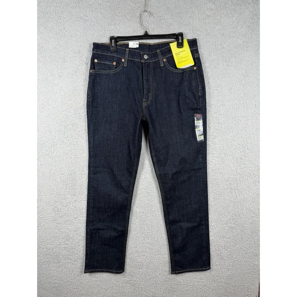 Levis 541 Athletic Taper Jeans Mens 33x32 Dark Wash Stretch Denim NWT